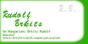 rudolf brkits business card